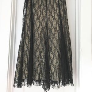 Laura Ashley Black Lace Skirt